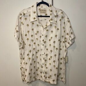 We The Free Cream Palm Print Shirt